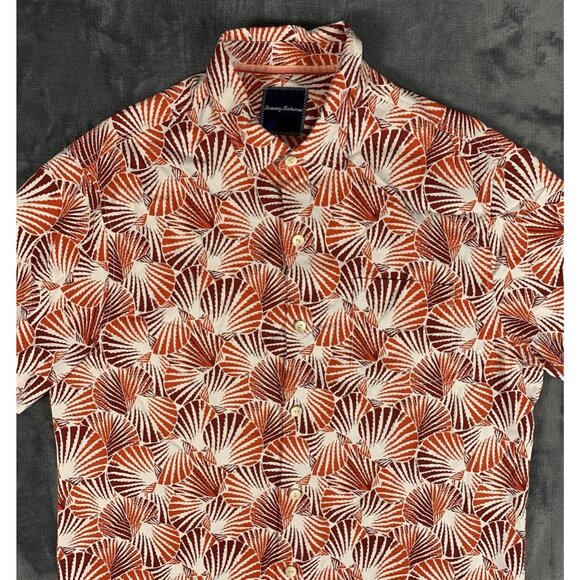 Tommy Bahama Hawaiian Shirt Men’s 100% Silk Button Up Short Sleeve Size L - Picture 1 of 7